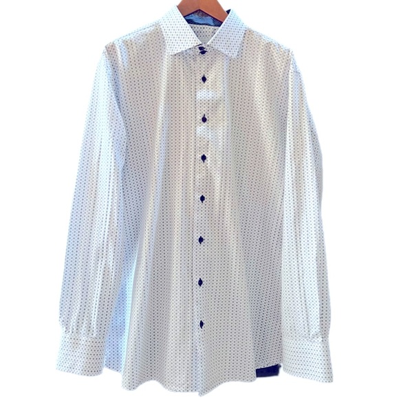 Touch The Collection Dress Shirt White Size XL - Picture 3 of 9